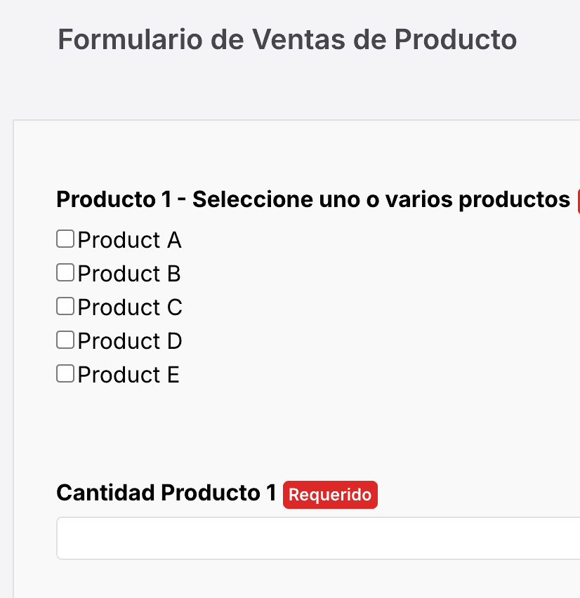 Formularios personalizables en app